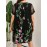 Plus Size Floral Print Dress - Flowy & Feminine with Mesh Detailing - Short Sleeve, Loose Fit for Spring & Summer - Perfect Casual Wear for Trendsetting Women