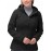 Softshell Jacket for Women, Casual Plush Lined Warm Hooded Windproof Coat with Adjustable Hood and Drawcord Hem for Winter Fall Outdoor Hiking