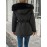 1pc Women'S Plus Size Casual Style Hooded Softshell Jacket, Polyester Fabric, Solid Color, Drawstring Detail, Regular Length, Long Sleeves for Autumn/Winter
