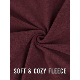 Women's Outdoor Sports Plush Jacket, Plus Size Solid Color Zipper Warm Soft Long Sleeve Lightweight Fleece Jacket