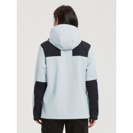 Women's 3-in-1 Winter Outdoor Jacket Set - Waterproof, Windproof & Warm with Detachable Fleece Liner, Hooded for Hiking & Travel