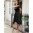 Women's Lace Cocktail Dress Hi-Lo Off Shoulder Bridesmaid Swing Formal Party Dress